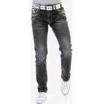 Reduzierte Schwarze Cipo & Baxx 5-Pocket Jeans aus Denim für Herren Größe XXL 
