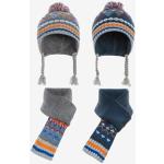 Reduzierte Anthrazitfarbene Cipo & Baxx Mütze Schal Handschuh Sets für Kinder für Babys für den für den Winter 