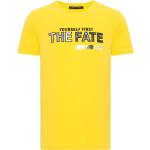 Gelbe Unifarbene Sportliche T-Shirts für Herren Größe L 