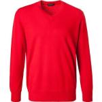 Rote Unifarbene Cipriani V-Ausschnitt Kaschmir-Pullover für Herren Größe XXL für den für den Herbst 