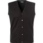 Schwarze Unifarbene Business Cipriani V-Ausschnitt Kaschmir-Pullover für Herren Größe 3 XL 