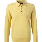 Gelbe Unifarbene Cipriani Kaschmir-Pullover für Herren Größe 3 XL für den für den Herbst 