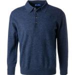 Blaue Melierte Cipriani Kaschmir-Pullover für Herren Größe 3 XL für den für den Herbst 