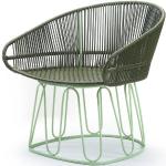 Circo Lounge Chair Loungesessel Outdoor ames Olivgrün / Pastellgrün
