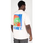 Reduzierte OBEY Nachhaltige T-Shirts aus Baumwolle für Herren Größe M 