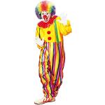 Bunte Gestreifte Widmann Clown-Kostüme & Harlekin-Kostüme Größe XL 