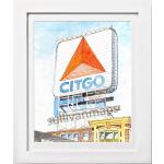 Citgo Zeichen Boston Red Sox Kunst, Boston Massachusetts Malerei, Wahrzeichen Malerei