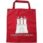City Souvenir Shop Stoff-Tasche Hamburg Wappen, ro