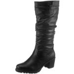 CITY WALK Stiefel, mit slouchy Schaft Raffungen schwarz Damen Stiefel gefütterte Schuhe Winterschuhe