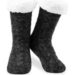 Anthrazitfarbene Thermo-Socken für Damen Einheitsgröße für den für den Winter 