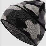 Schwarze Camouflage Calvin Klein CK Herrenbeanies aus Viskose Einheitsgröße 