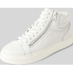 Weiße Calvin Klein CK High Top Sneaker & Sneaker Boots mit Reißverschluss aus Leder für Herren Größe 42 