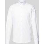 Weiße Calvin Klein CK Kentkragen Hemden mit Kent-Kragen aus Baumwolle für Herren 