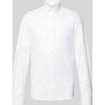 Weiße Calvin Klein CK Kentkragen Hemden mit Kent-Kragen aus Baumwolle für Herren 