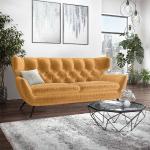 Reduzierte Gelbe ALEA Zweisitzer-Sofas aus Textil Breite 150-200cm, Höhe 50-100cm, Tiefe 50-100cm 2 Personen 