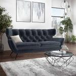 Reduzierte Marineblaue ALEA Zweisitzer-Sofas aus Textil Breite 150-200cm, Höhe 50-100cm, Tiefe 50-100cm 2 Personen 