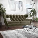 Reduzierte Olivgrüne ALEA Zweisitzer-Sofas aus Textil Breite 150-200cm, Höhe 50-100cm, Tiefe 50-100cm 2 Personen 