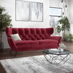 Reduzierte Rote ALEA Zweisitzer-Sofas aus Textil Breite 150-200cm, Höhe 50-100cm, Tiefe 50-100cm 2 Personen 