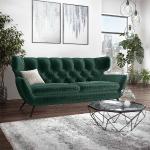 Reduzierte Smaragdgrüne ALEA Zweisitzer-Sofas aus Textil Breite 150-200cm, Höhe 50-100cm, Tiefe 50-100cm 2 Personen 