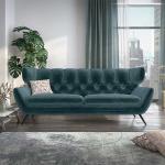 Reduzierte Blaue ALEA Wohnzimmermöbel aus Textil Breite 200-250cm, Höhe 50-100cm, Tiefe 50-100cm 3 Personen 