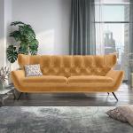 Reduzierte Gelbe ALEA Wohnzimmermöbel aus Textil Breite 200-250cm, Höhe 50-100cm, Tiefe 50-100cm 3 Personen 