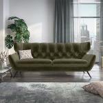 Reduzierte Olivgrüne ALEA Wohnzimmermöbel aus Textil Breite 200-250cm, Höhe 50-100cm, Tiefe 50-100cm 3 Personen 
