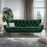 Smaragdgrüne ALEA Wohnzimmermöbel aus Textil Breite 200-250cm, Höhe 50-100cm, Tiefe 50-100cm 3 Personen 