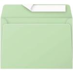 Grüne Briefumschläge ohne Fenster DIN C6 aus Papier 20-teilig 