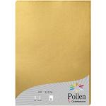 Goldene Clairefontaine Pollen Briefpapier & Briefbögen DIN A4, 210g, 25 Blatt aus Papier 