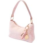 Pinke Elegante Pusheen Mädchentaschen mit Tiermotiv mit Reißverschluss aus Kunstfell 