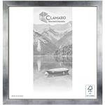 Silberne Moderne Clamaro Rechteckige Fotorahmen gebürstet 60x60 