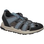 Blaue Clarks Outdoor-Sandalen mit Schnellverschluss in Breitweite aus Mesh mit herausnehmbarem Fußbett für Herren Größe 47 für den für den Sommer 