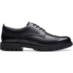 Schwarze Business Clarks Hochzeitsschuhe & Oxford Schuhe mit Schnürsenkel aus Leder für Herren Größe 44,5 
