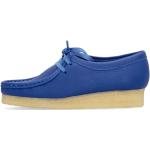 Clarks, Bright Blue Leather Wallabee Lifestyle Schuh Blue, Damen, Größe: 38 EU
