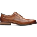 Braune Business Clarks Hochzeitsschuhe & Oxford Schuhe mit Schnürsenkel aus Leder für Herren Größe 41 