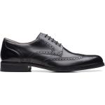 Schwarze Business Clarks Hochzeitsschuhe & Oxford Schuhe mit Schnürsenkel aus Leder für Herren Größe 41,5 