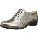 Graue Business Clarks Hamble Oak Derby Schuhe mit Schnürsenkel in Schmalweite aus Leder für Damen Größe 39,5 
