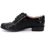Reduzierte Schwarze Business Clarks Hamble Oak Derby Schuhe mit Schnürsenkel aus Glattleder leicht für Damen Größe 39,5 