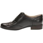 Reduzierte Schwarze Business Clarks Hamble Oak Derby Schuhe mit Schnürsenkel aus Leder für Damen Größe 43 