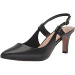 Schwarze Elegante Clarks High Heels & Stiletto-Pumps in Breitweite aus Leder für Damen Größe 38 