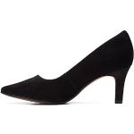 Schwarze Clarks High Heels & Stiletto-Pumps aus Veloursleder für Damen Größe 42,5 