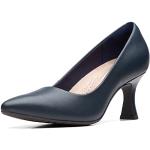 Marineblaue Clarks High Heels & Stiletto-Pumps aus Leder für Damen Größe 37,5 