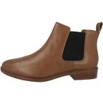 Clarks Damen Taylor Shine Chelsea Boots, Tan Leather, 42 EU