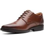 Hellbraune Business Clarks Hochzeitsschuhe & Oxford Schuhe mit Schnürsenkel aus Leder atmungsaktiv für Herren Größe 49 