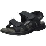 Schwarze Clarks Outdoor-Sandalen mit Klettverschluss aus Nubukleder für Herren Größe 43 für den für den Sommer 