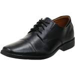 Reduzierte Schwarze Business Clarks Hochzeitsschuhe & Oxford Schuhe mit Schnürsenkel in Breitweite aus Glattleder leicht für Herren Größe 46 