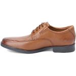 Dunkelbraune Business Clarks Hochzeitsschuhe & Oxford Schuhe mit Schnürsenkel aus Leder für Herren Größe 49,5 