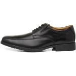 Reduzierte Schwarze Business Clarks Hochzeitsschuhe & Oxford Schuhe mit Schnürsenkel aus Glattleder leicht für Herren Größe 39,5 