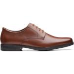 Dunkelbraune Business Clarks Bio Hochzeitsschuhe & Oxford Schuhe mit Schnürsenkel aus Leder atmungsaktiv für Herren Größe 47 
