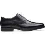 Schwarze Business Clarks Hochzeitsschuhe & Oxford Schuhe mit Schnürsenkel aus Leder atmungsaktiv für Herren Größe 40 